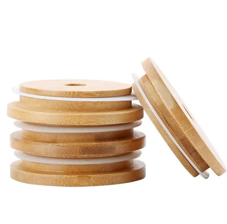 Bamboo Brew Lids – 4-Pack